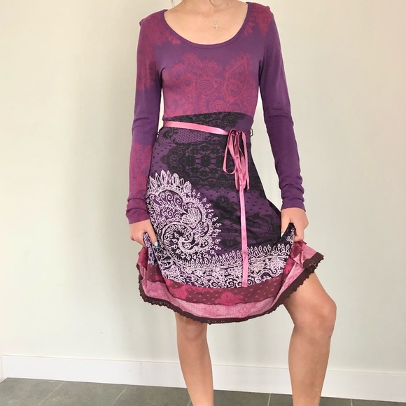 Purple Desigual Dress for Women - Picture 5 of 9